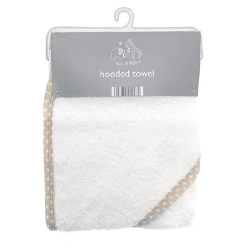 Baby Cotton Hooded Towel With Star Trim 75x75cm
