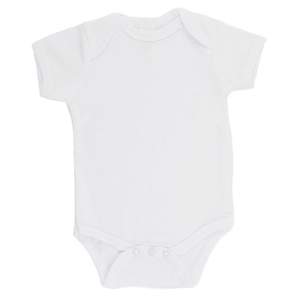 Baby White Cotton Bodysuits (Pack Of 6) 0-9 Months