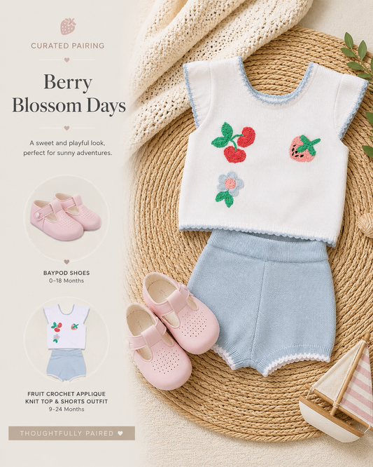 Baby Girls Summer Outfit & Pre Walker Shoe Gift Set 0-9 Months