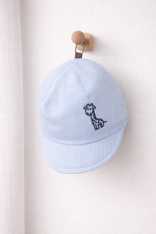 Baby Boy Giraffe Emblem Sun Cap Newborn - 12 Months