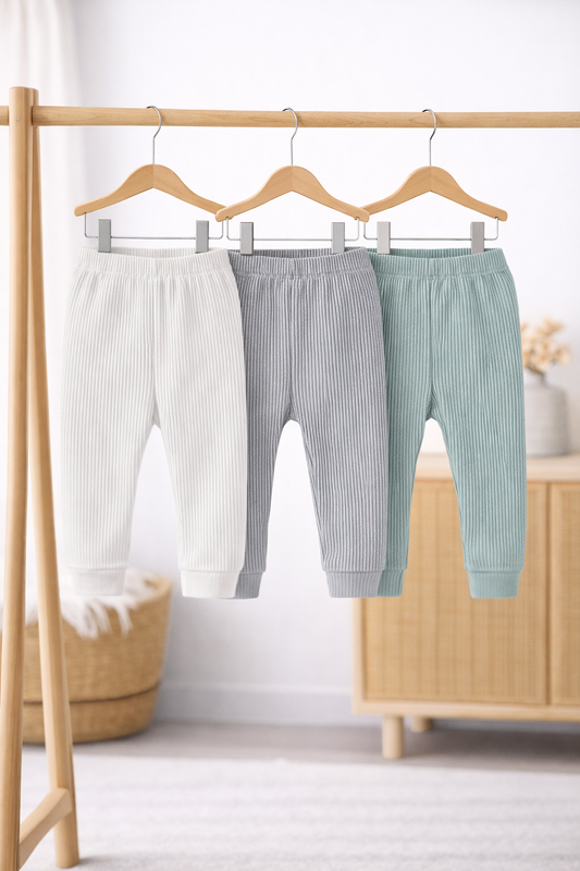 Baby Boy Ribbed Bottoms (3 Pack)