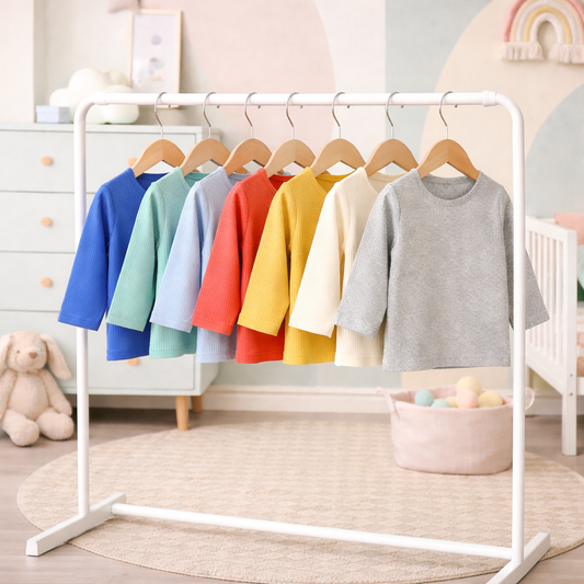 Baby's 7 Pack Of Long Sleeve Tops 6-9 Months