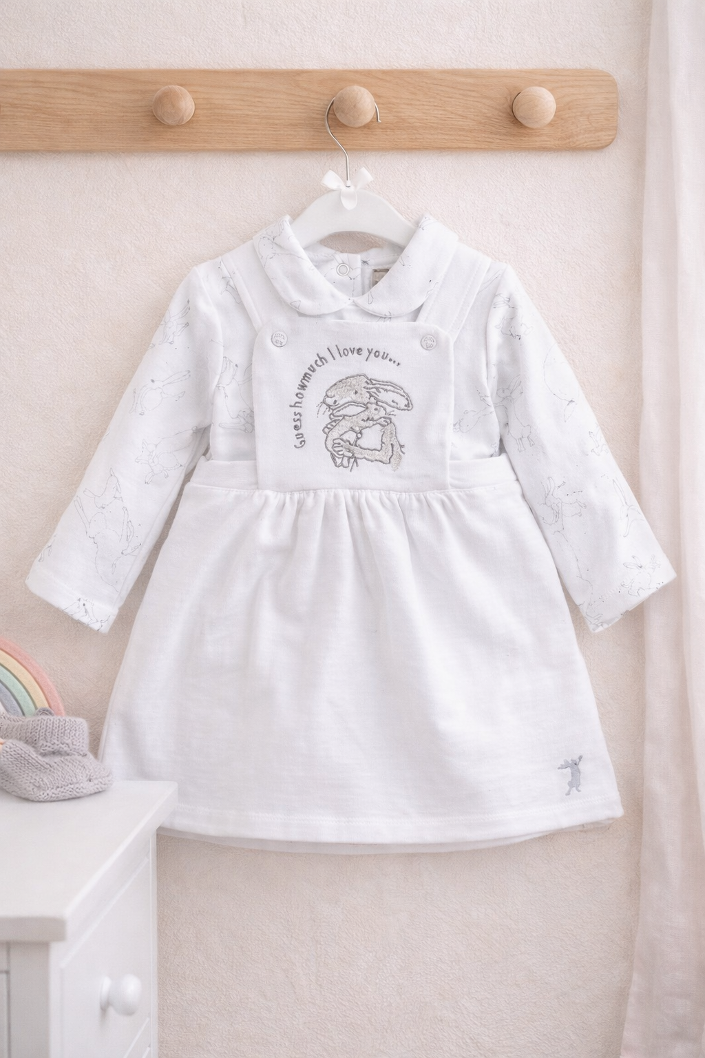 Baby Girl's Guess How Much I Love You Dress + Top Set 0-9 Months