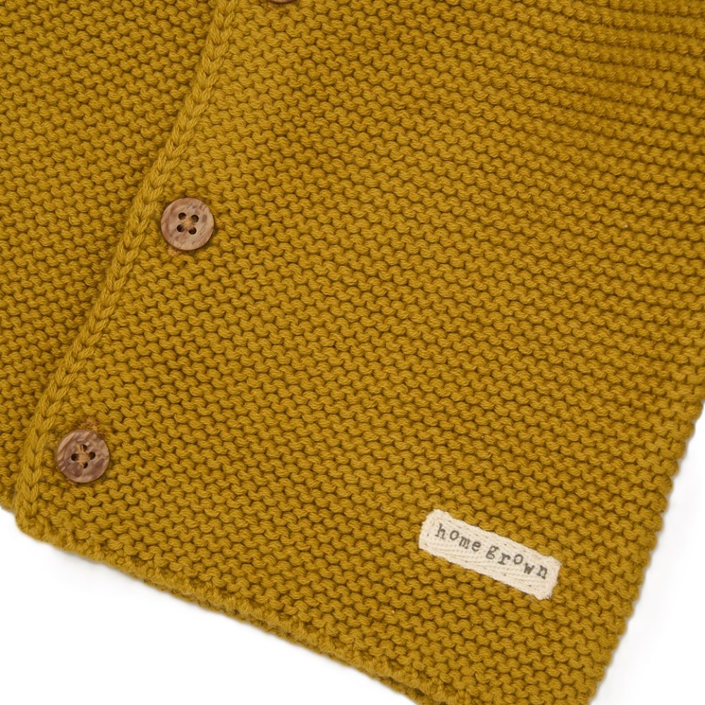 Baby Mustard Organic Cotton Cardigan 0-6 Months