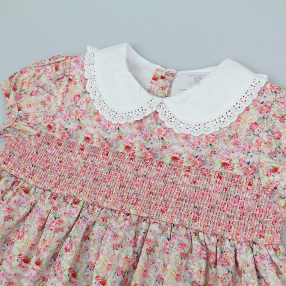 Baby Girl Embroidered Lined Cotton Dress 12-18 Months