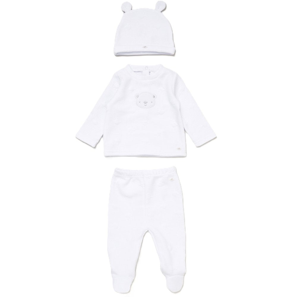 Baby Unisex Quilt Top, Hat & Footed Trousers Newborn-6 Months