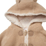 Baby True Knit Hooded Pram Suit With Sherpa Lining (0-12 Months)