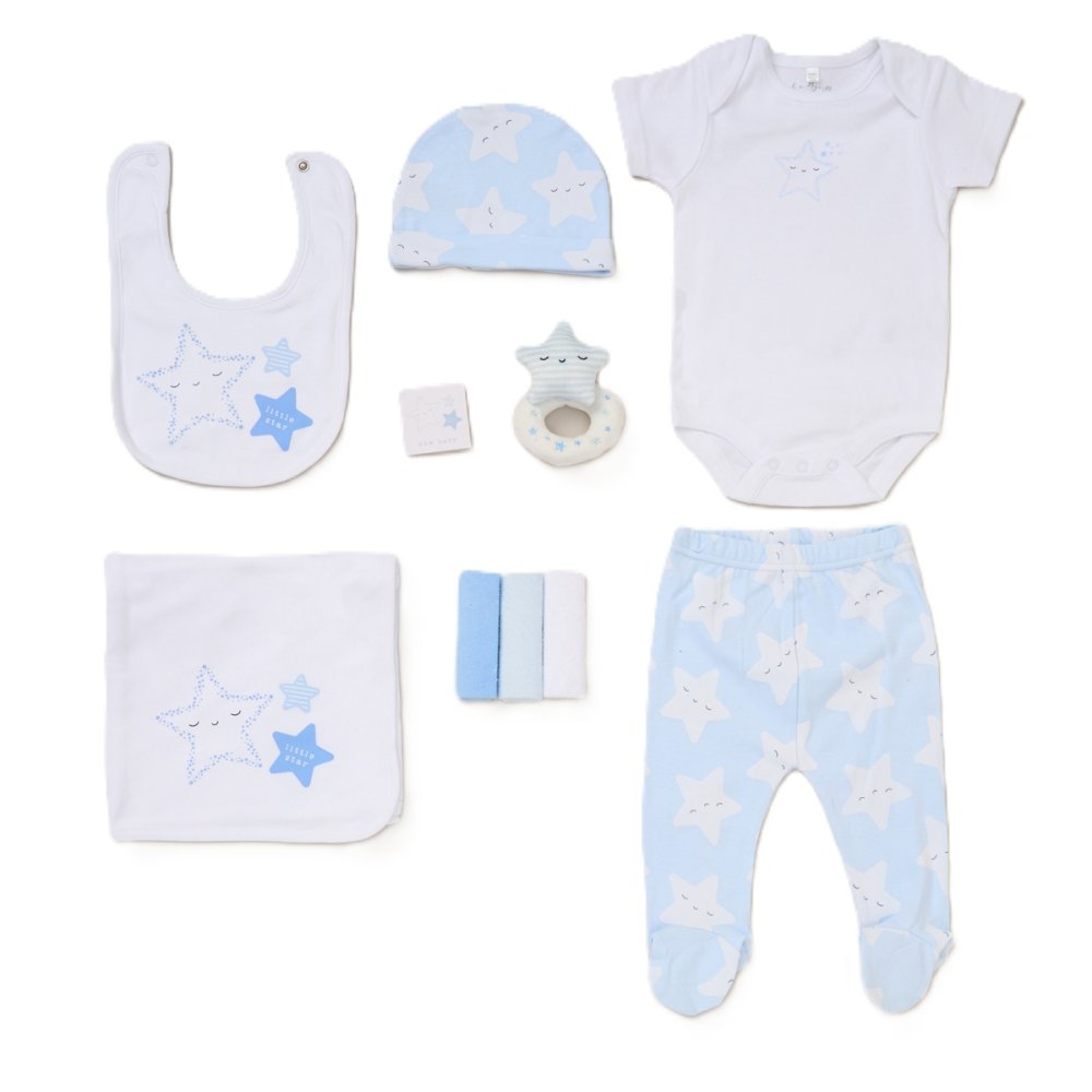 Baby Boys Star 10 Piece Gift Set Newborn - 6 Months