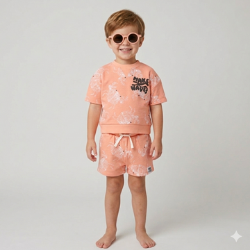 Boys T-Shirt & Shorts With Sunglasses Outfit 2-4 Years