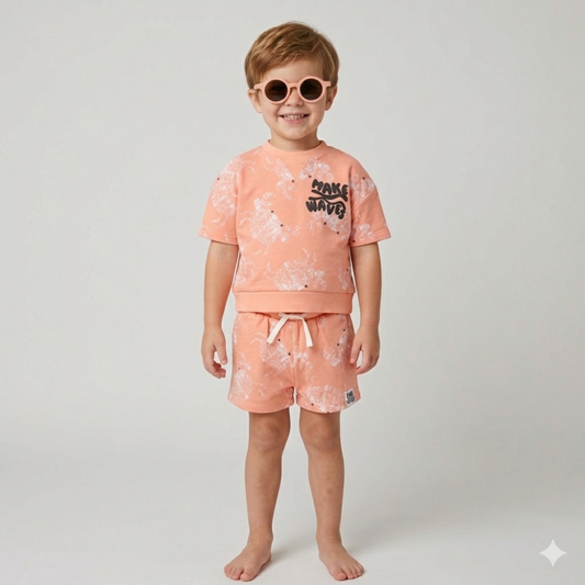 Boys T-Shirt & Shorts With Sunglasses Outfit 2-4 Years