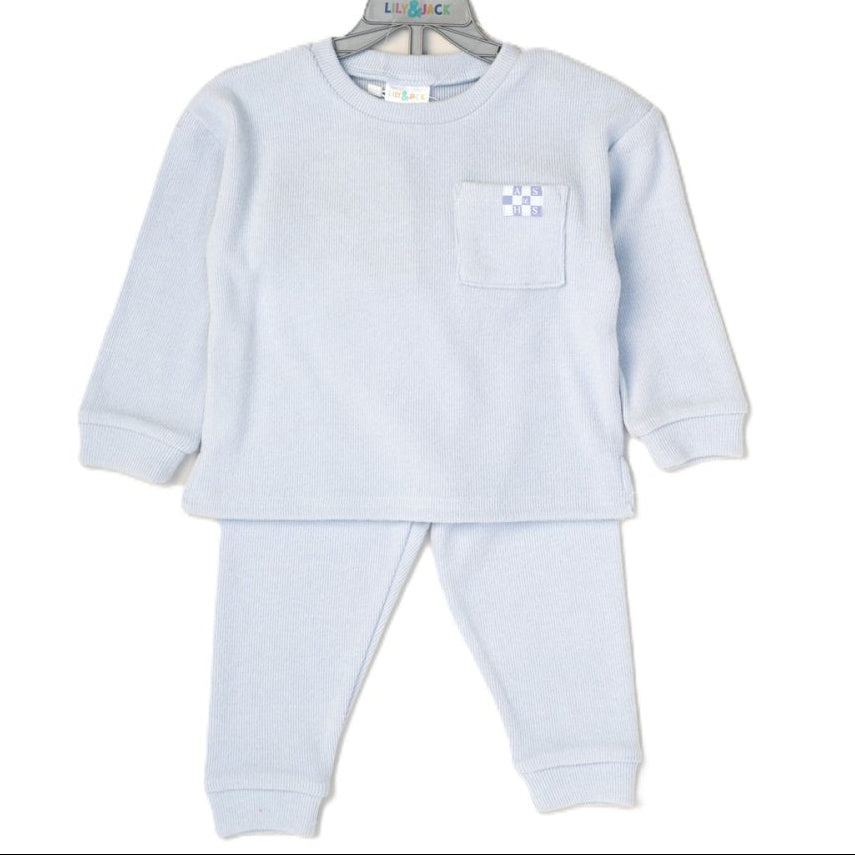 Children's Ribbed Tracksuit Set Sweatshirt & Joggers 2–4 Years