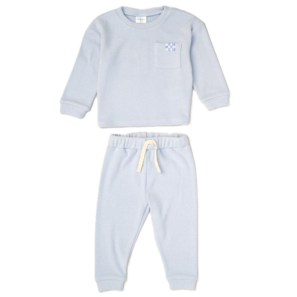 Children's Ribbed Tracksuit Set Sweatshirt & Joggers 2–4 Years