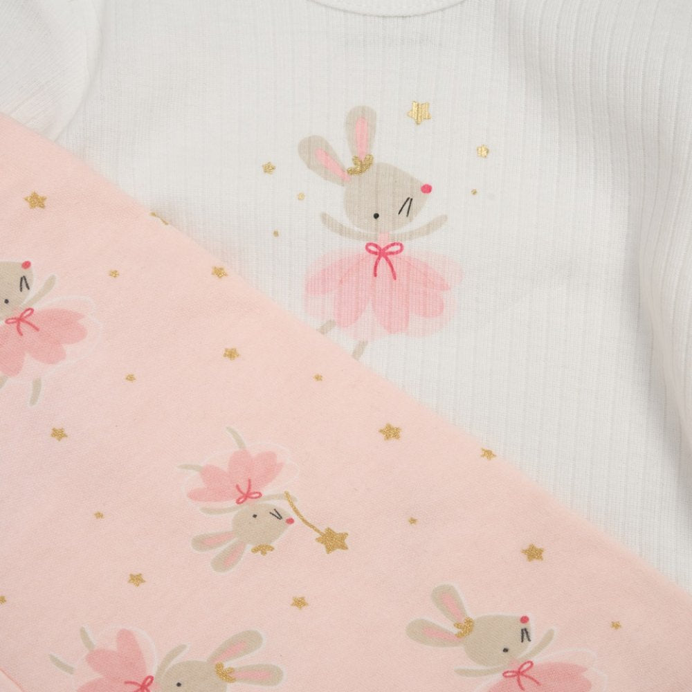 Baby Girls Fairy Mouse Ribbed 10 Piece Gift Set Newborn - 6 Months