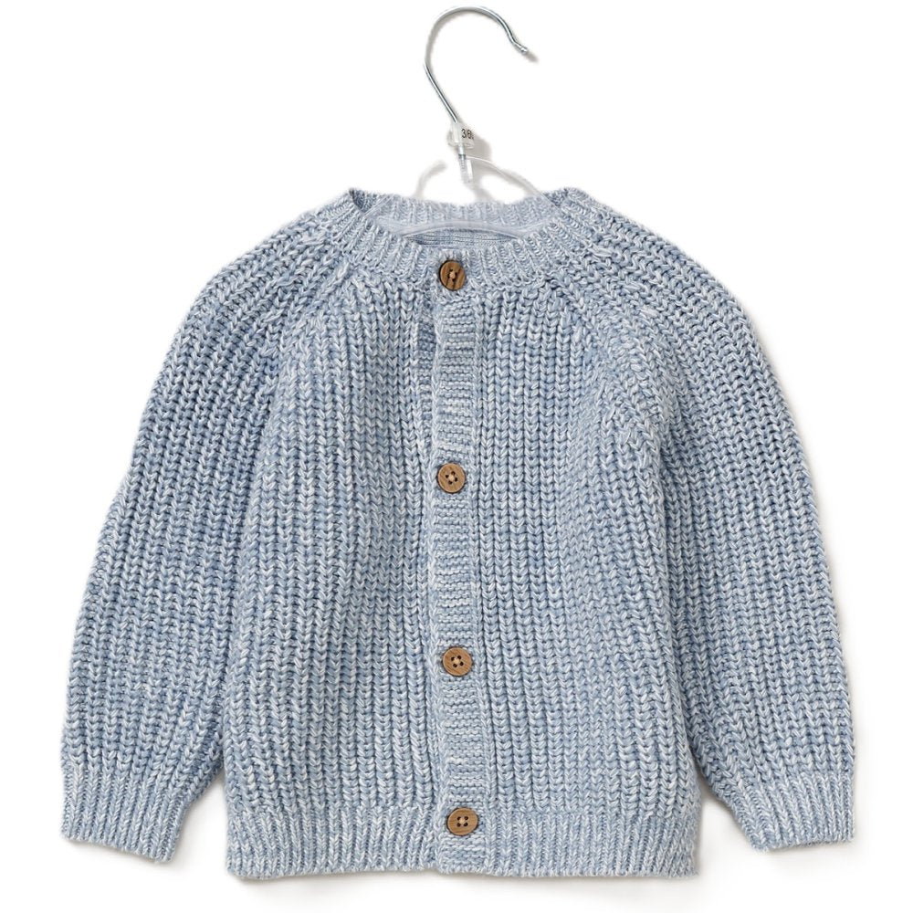 Cotton Knit Cardigan With Embroidery Detail 0-12 Months