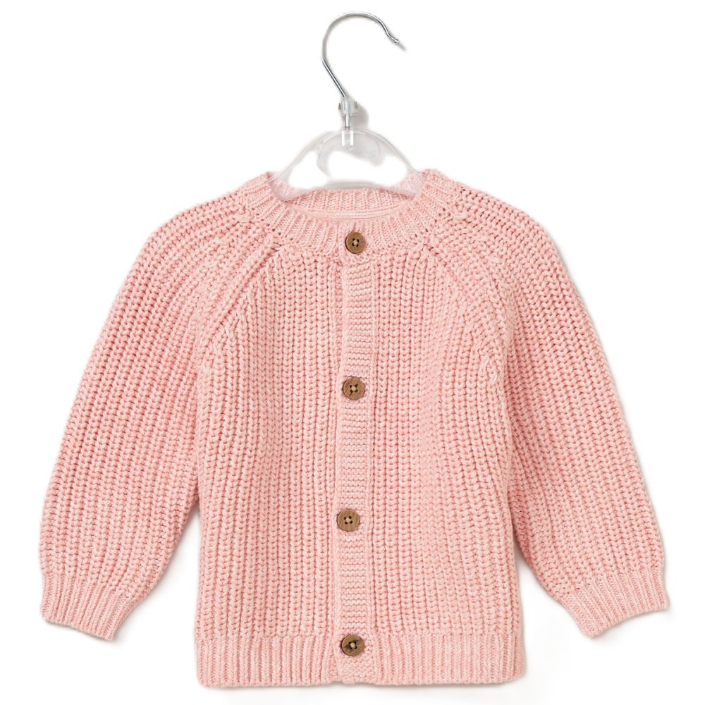 Cotton Knit Cardigan With Embroidery Detail 0-12 Months