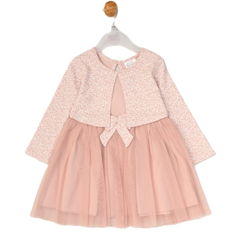Girl's Mock Bolero Mesh Skirt Dress 6 Months-3 Years