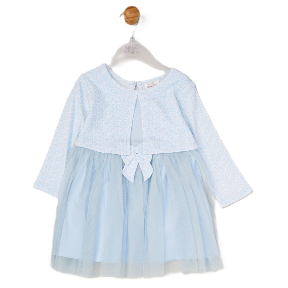 Girl's Mock Bolero Mesh Skirt Dress 6 Months-3 Years