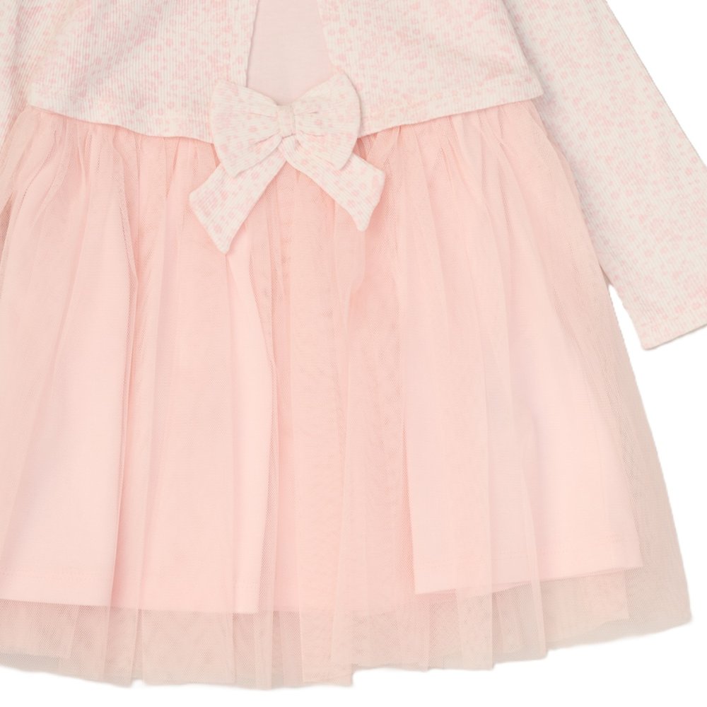 Girl's Mock Bolero Mesh Skirt Dress 6 Months-3 Years