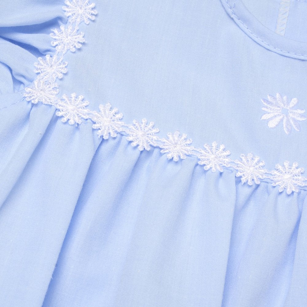 Baby Girls Romper With Embroidery (0-9 Months)