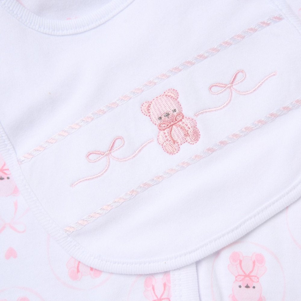 Baby Girls Teddy 5 Piece Set With Gift Bag Newborn - 6 Months