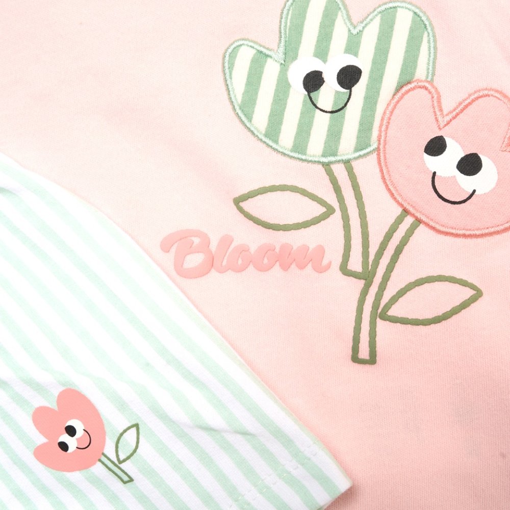 Girls Summer Flower T-Shirt, Shorts & Sunglasses Outfit 2-4 Years