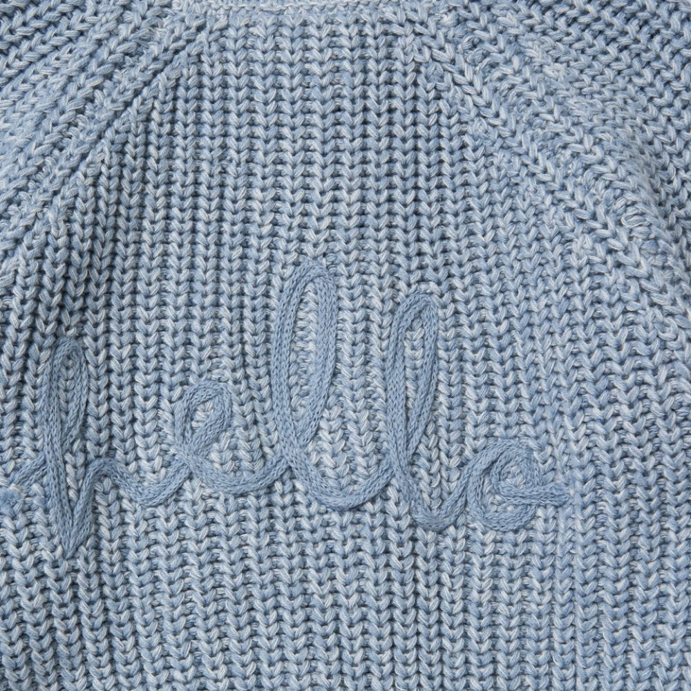 Baby Cotton Knit Cardigan With Embroidery Detail 0-12 Months
