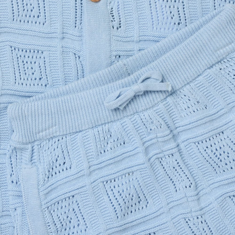 Boys Knit Shirt & Shorts Outfit 2-4 Years
