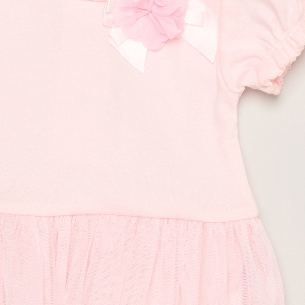 Baby Girl Pink Bodysuit With Tutu Skirt & Headband 0-9 Months