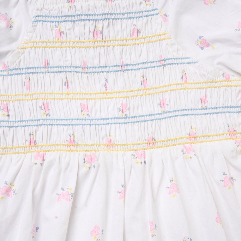 Baby Girls Smocked Dress With Headband 12-24 Months
