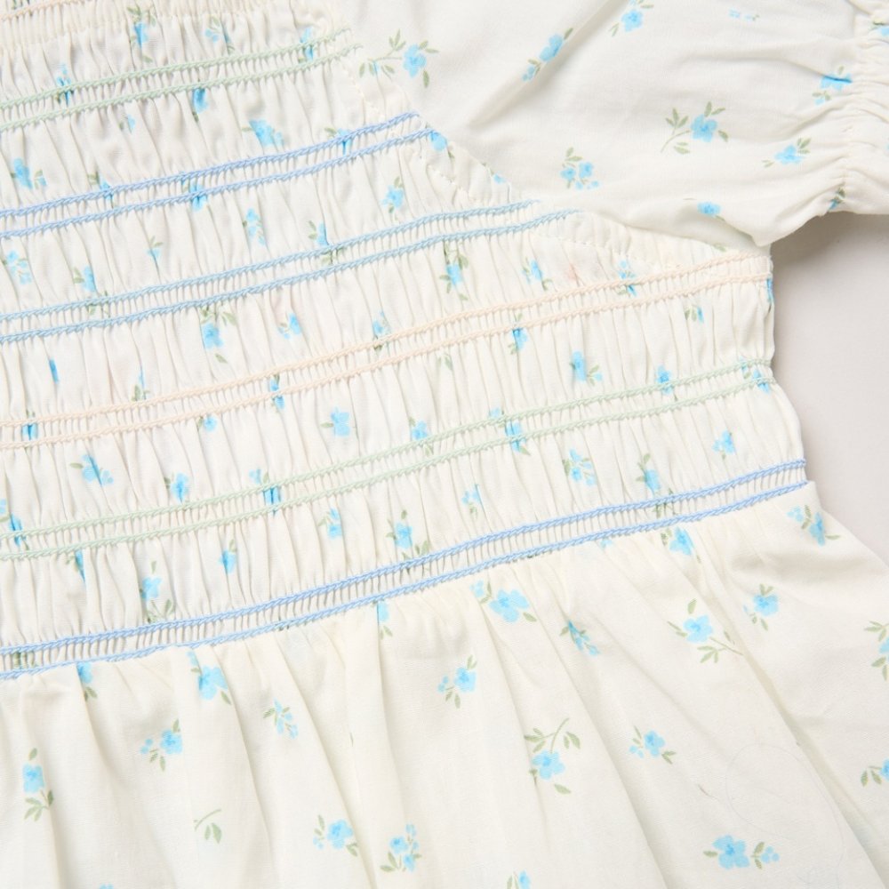 Baby Girls Smocked Dress With Headband 12-24 Months