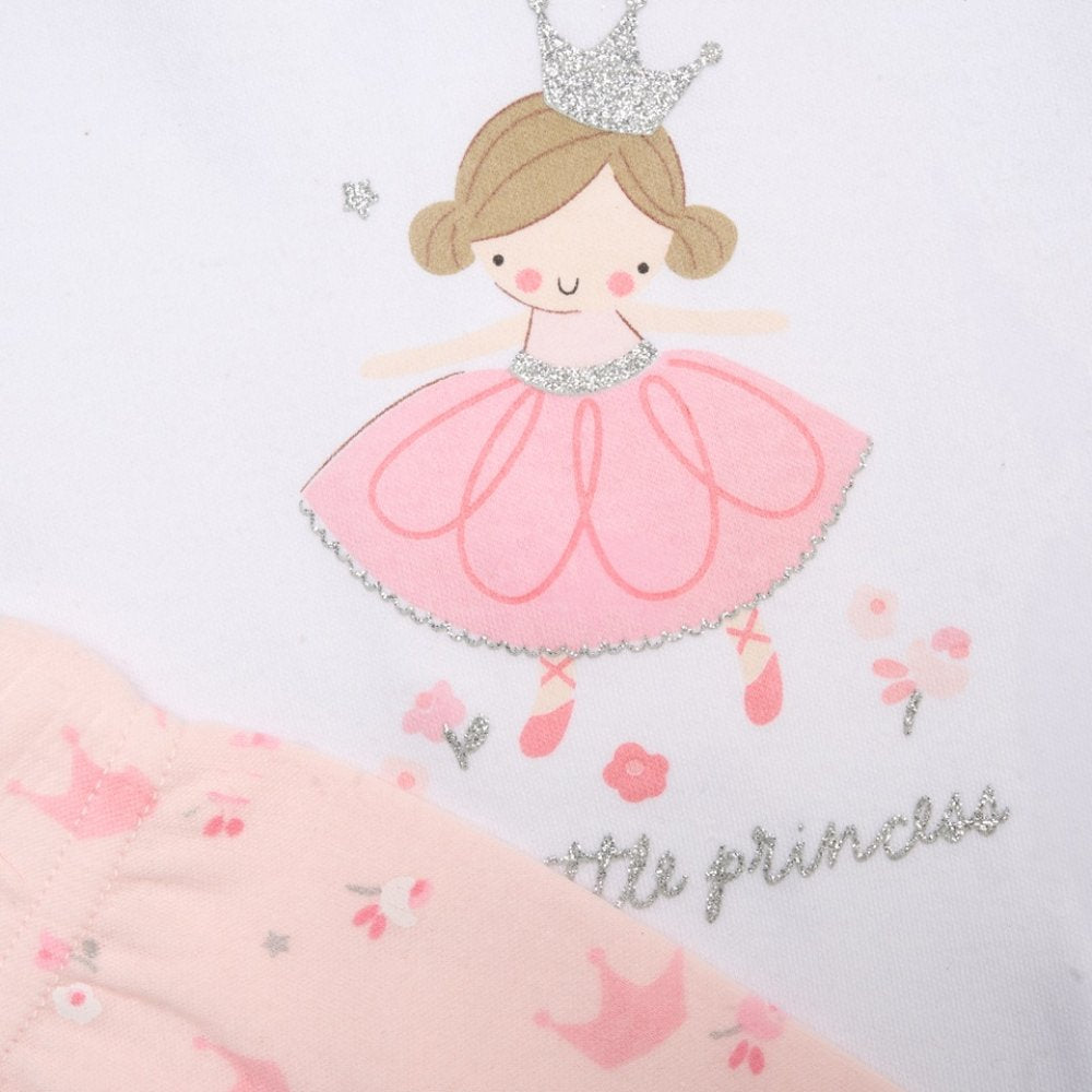 Baby Girls Princess Summer T-shirt, Shorts & Plush toy Set 0-6 Months