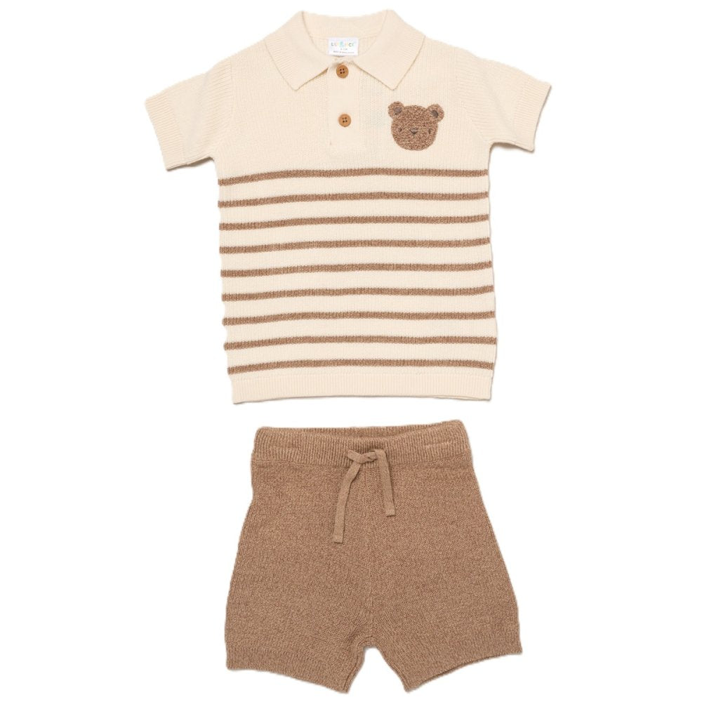 Baby Boy Polo Top & Shorts Set 9-24 Months