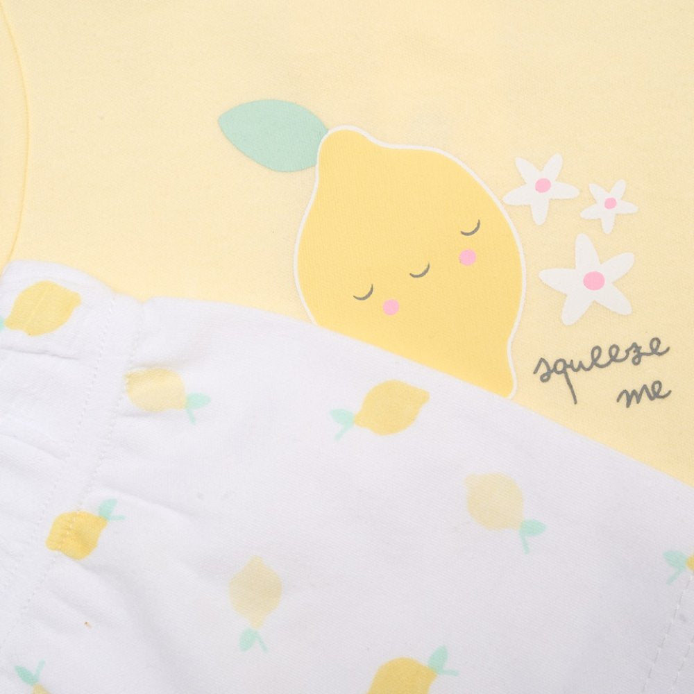 Baby Summer Lemon T-Shirt, Shorts & Toy Set 0-9 Months