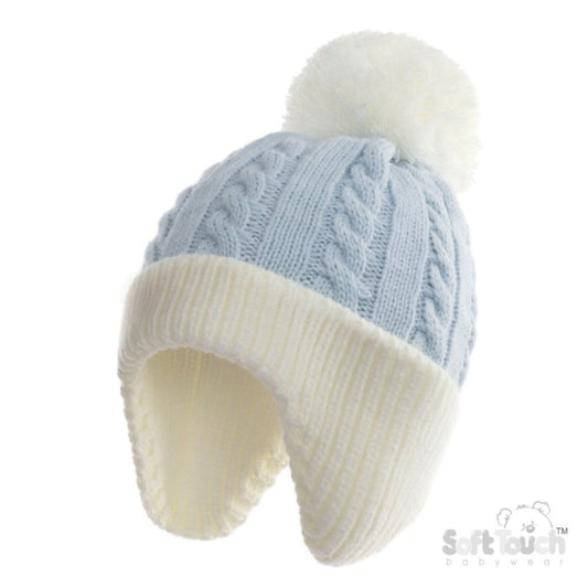 Baby Boys Cable Knit Hat Newborn-12 Months