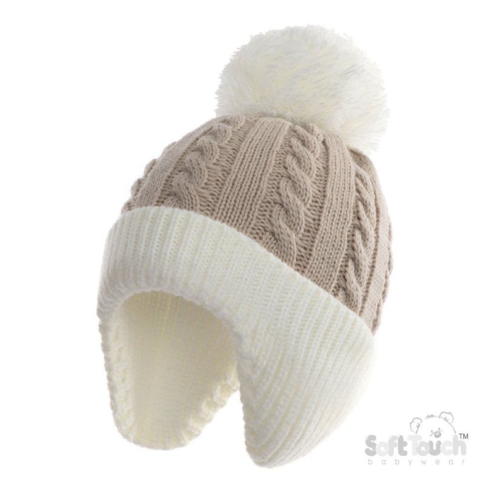 Baby Boys Cable Knit Hat Newborn-12 Months