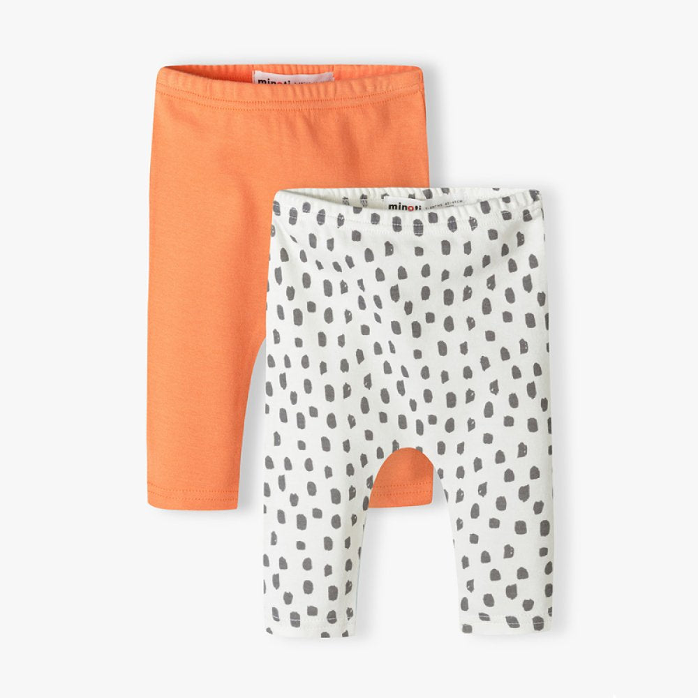 Baby Cotton 2 Pack Of Leggings 6-18 Months