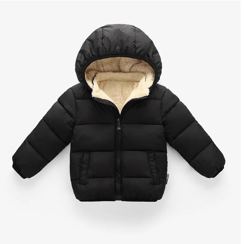 Boys Fleece Lined Puffer Jacket