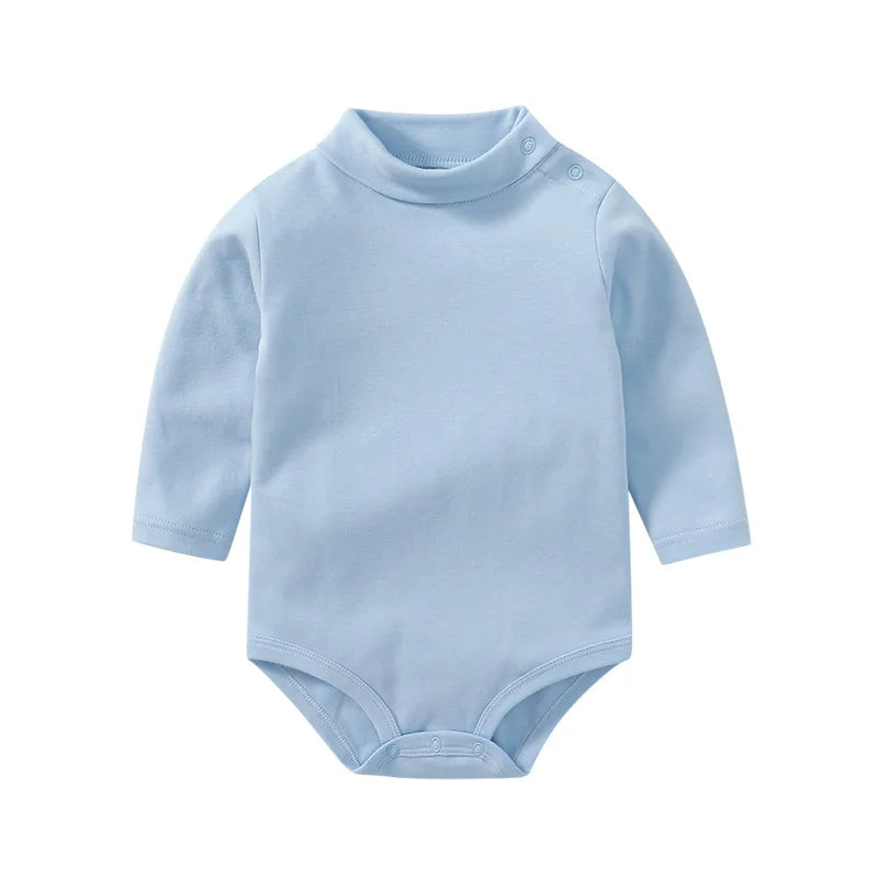 Boys Cotton Turtleneck Bodysuit 3 Months- 3 Years