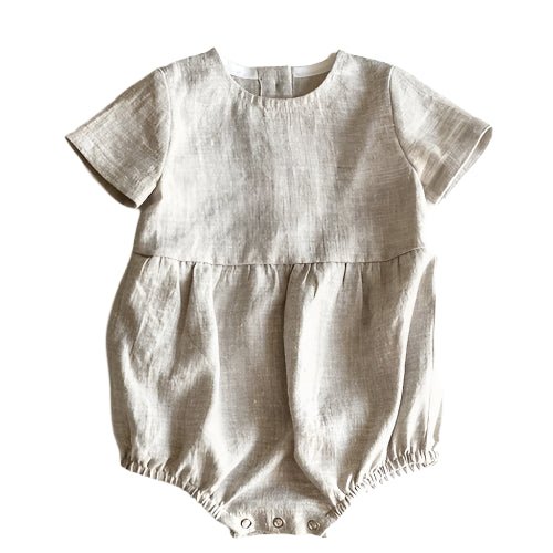 Baby Girl's Linen Jumpsuit - 0-12 Months