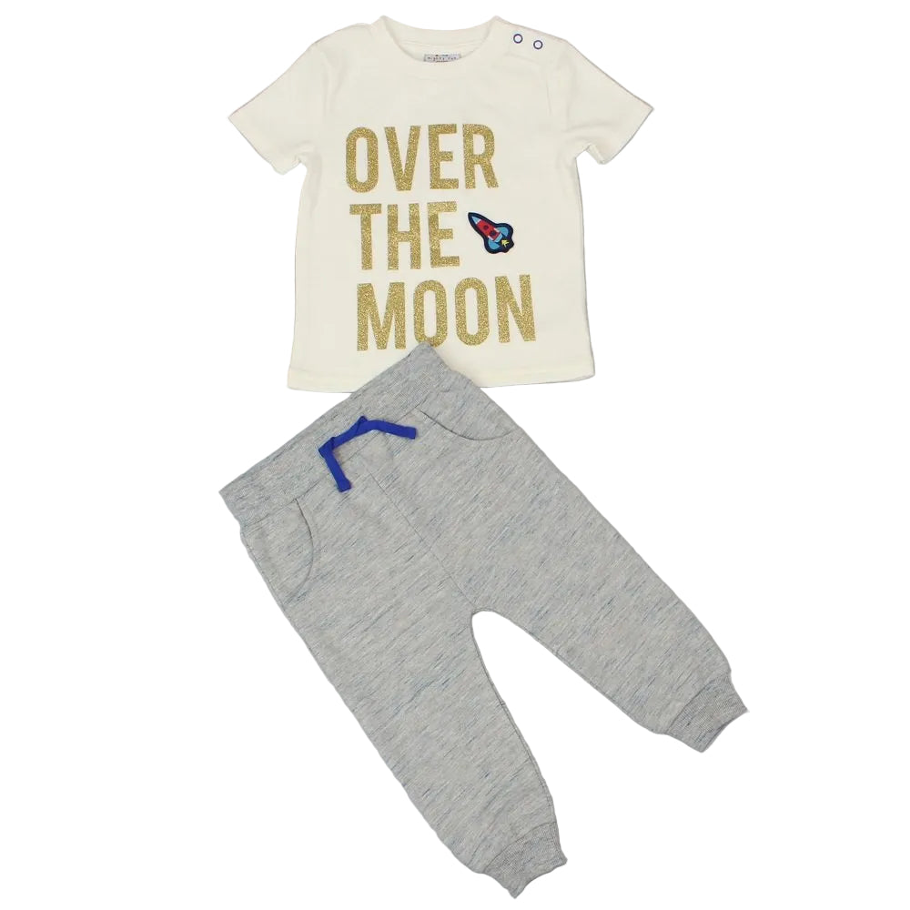 Boys Over The Moon T-Shirt & Jog Pants 6-24 Months