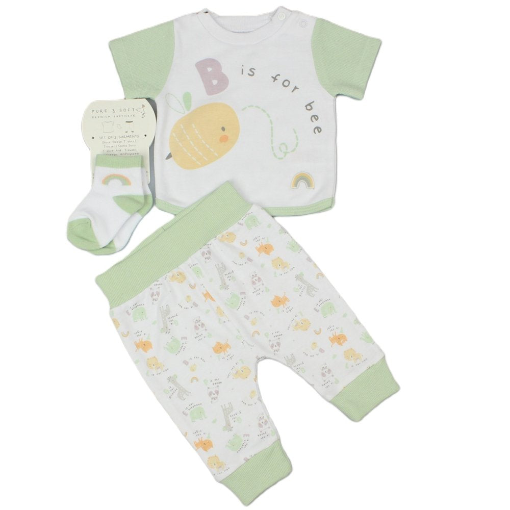 Baby 3 Piece Outfit 0-6 Months