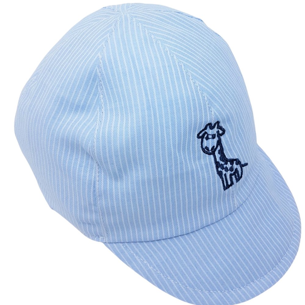 Baby Boy Giraffe Emblem Sun Cap Newborn - 12 Months