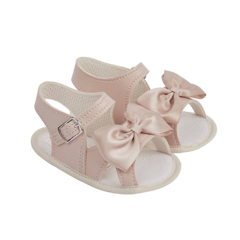Baby Girls Soft Soled Sandals With Bow