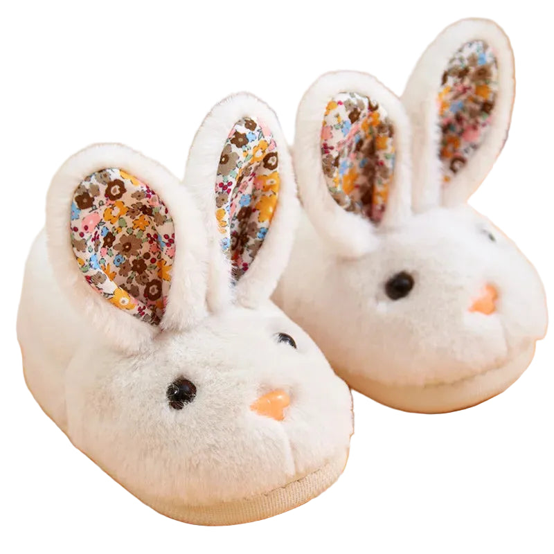 Baby & Toddler Bunny Slippers – Soft Warm Indoor Shoes