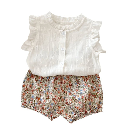 Summer Girls Outfit: 3 Months-3 Years