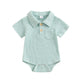 Baby Boys Polo Bodysuit 0-12 Months - Bubbachubs