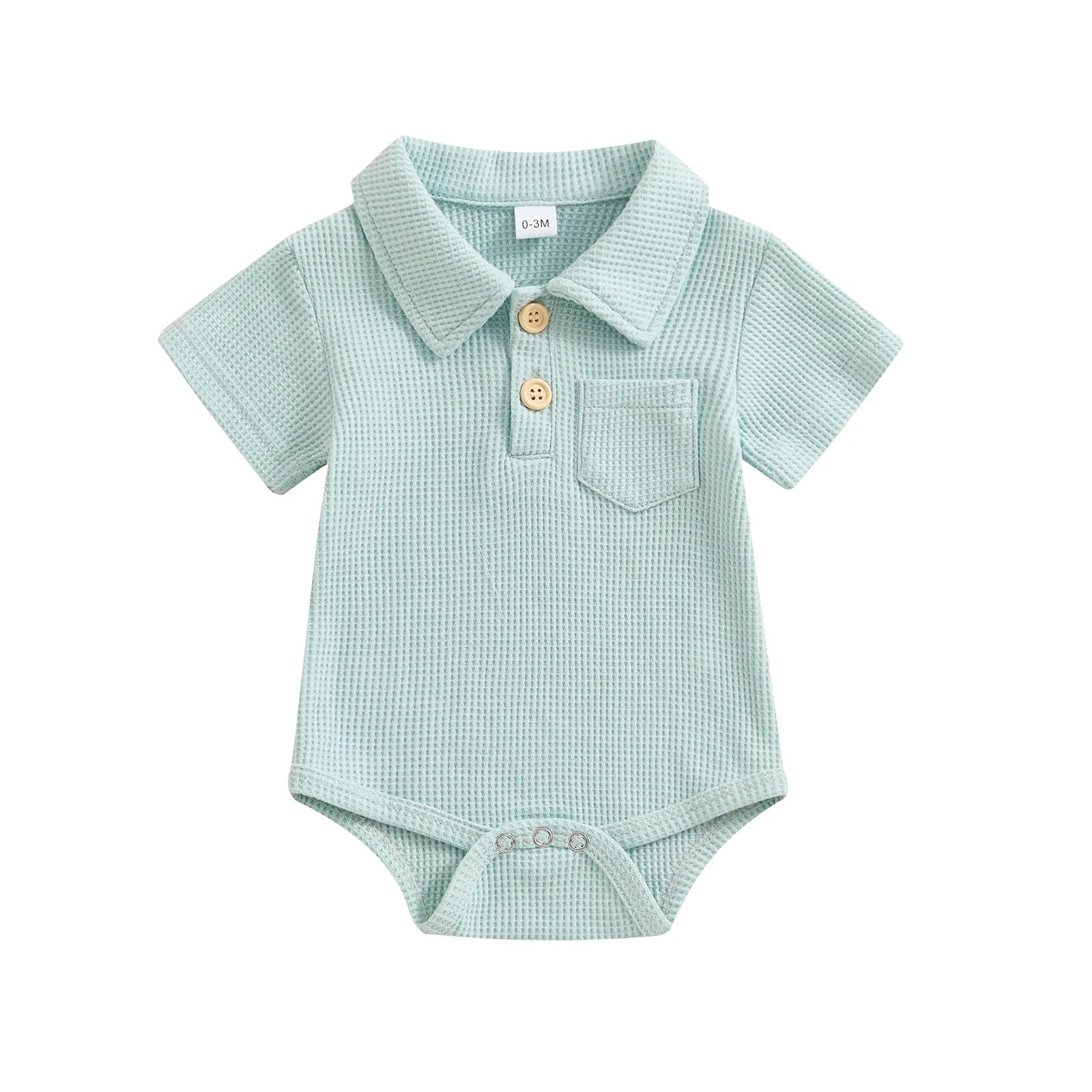 Baby Boys Polo Bodysuit 0-12 Months - Bubbachubs