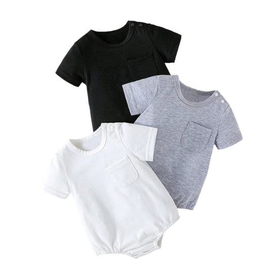 3 Pack Of Boys T-Shirt Bodysuits 0-24 Months