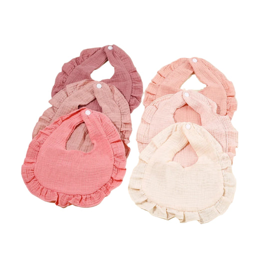 6 Pack Of Soft Baby Bibs