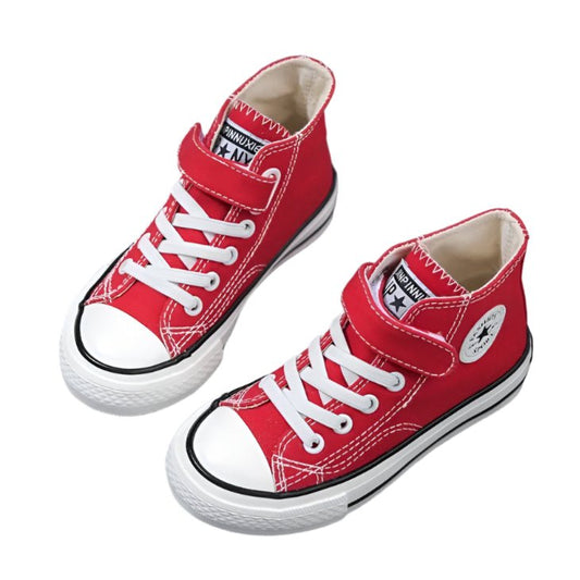 Children's Red Velcro High Top Pumps